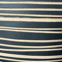 Topeka round fiberstone planter, Dark brown finish