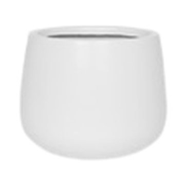 Agra round fiberstone planter made in Vietnam