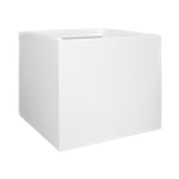 Charleston square fiberstone planter