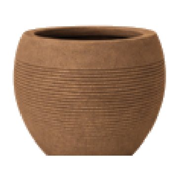 Oslo round planter in PatinaLine finish