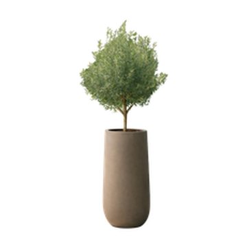 Saigon round planter in NatureLine finish