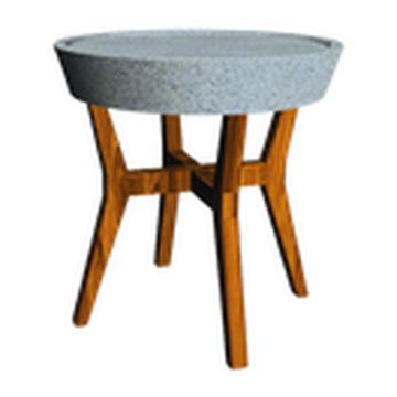 Side table décor, furniture & saucer in Tables finish