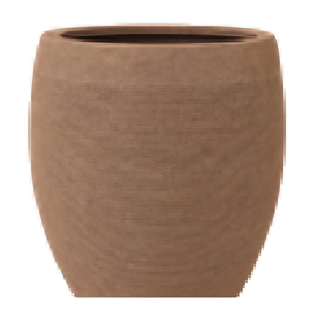 Gresham round fiberstone planter made in Vietnam