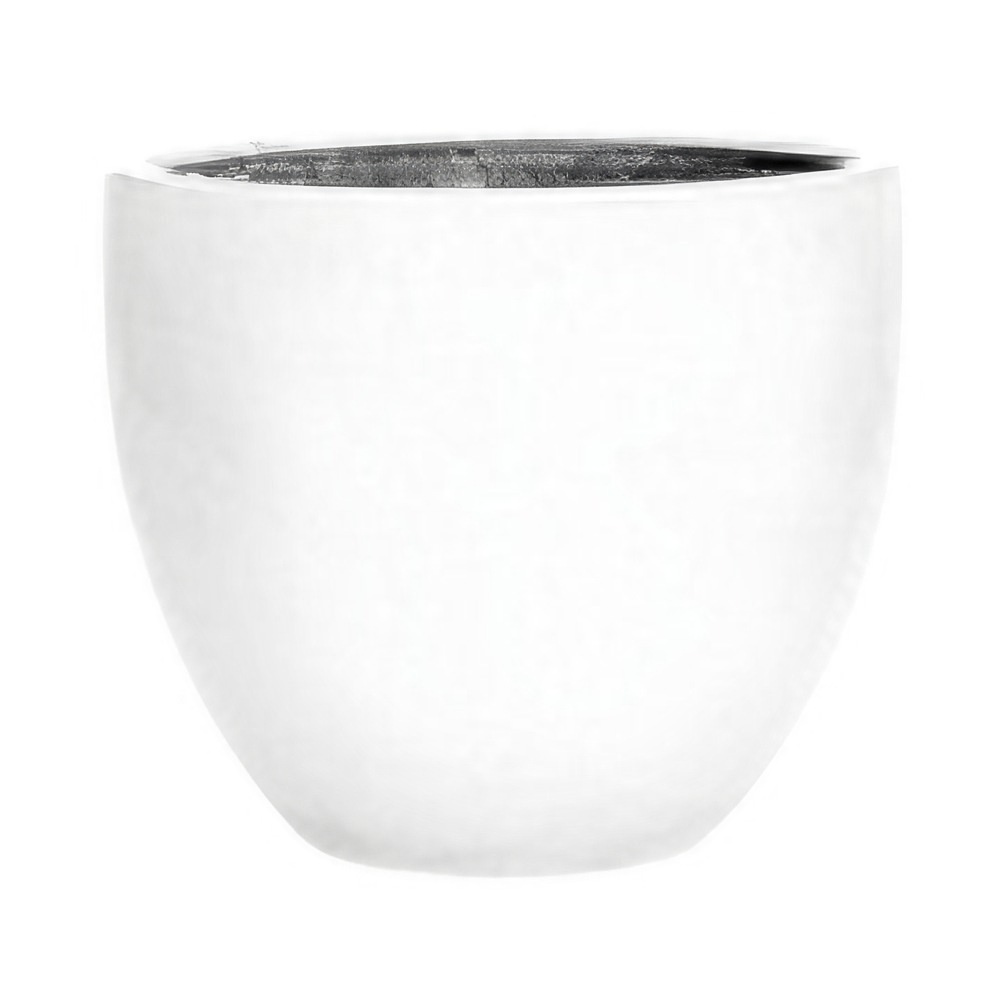 Trikala round fiberstone planter made in Vietnam